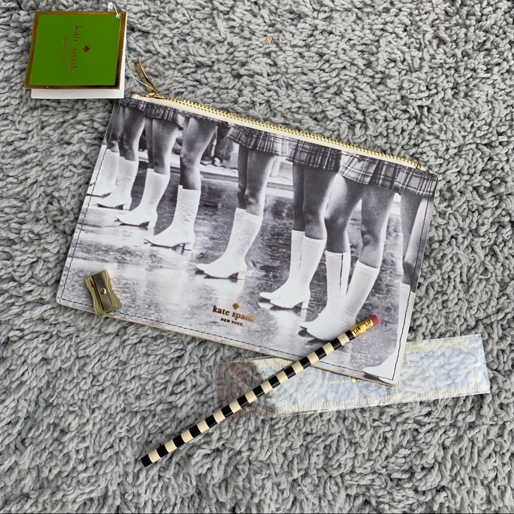 Kate Spade pencil pouch with accessories